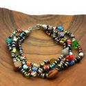 4 Strand Bead Bracelet (Multicolored) - Kenya