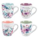 MUG-Rejoice Collection Four Piece Coffee Mug Set