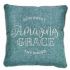 Amazing Grace Embroidered Square Pillow - Click To Enlarge