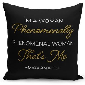 CPC - Maya Angelou Phenomenal Woman Pillow Cover - Click To Enlarge