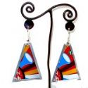 Tin Can Triangle Earrings